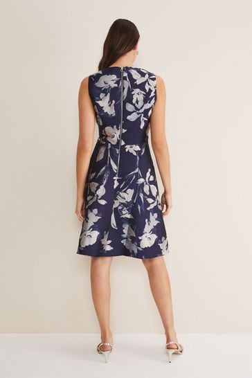 Phase eight navy and ivory dress discount