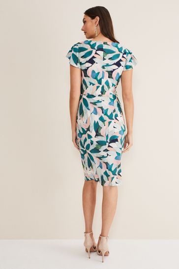 Buy Phase Eight Natural Averie Floral Jersey Dress from Next Ireland