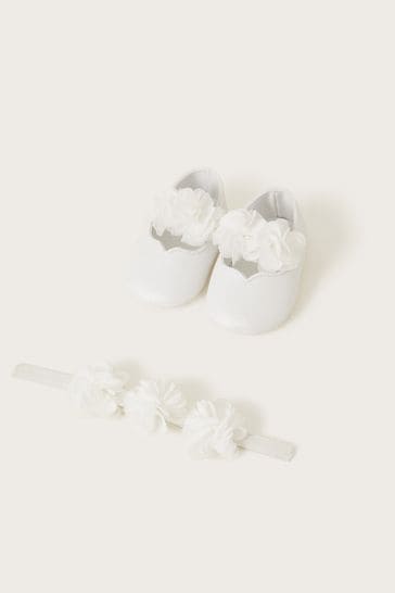 Monsoon Natural Corsage Bando and Bootie Set