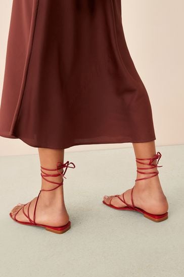 Wrap ankle sandals on sale