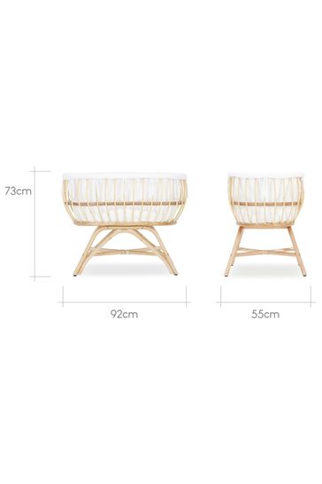 Cuddleco Natural Aria Crib Rattan