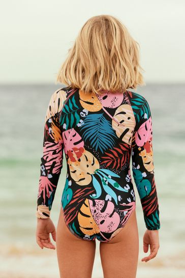 Buy Black Long Sleeved Swimsuit 3 16yrs from Next Germany