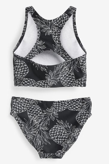 White cheap black bikini