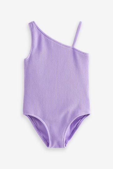 Lucky‎ Brand Lilac Purple Shell Stitch Plunge Neck Women's Swimsuit Size  Medium