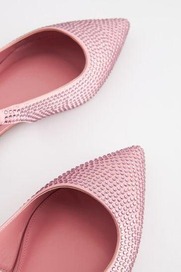 Pink slingback flats clearance