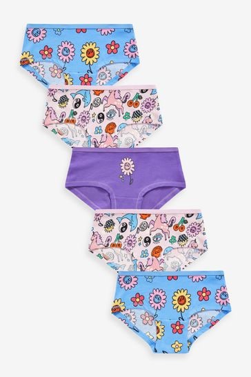 Blue Character Hipster Briefs 5 Pack (2-16yrs)