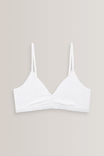 White 1 Pack Microfibre Soft Touch Bralette