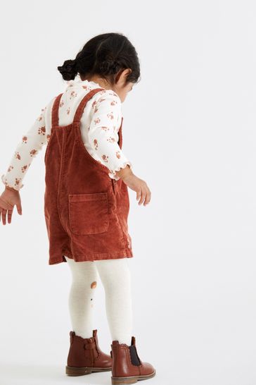 Red corduroy clearance dungaree dress