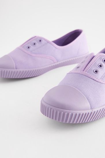 Buy Lilac Purple Slip On Canvas Shoes from Next Austria
