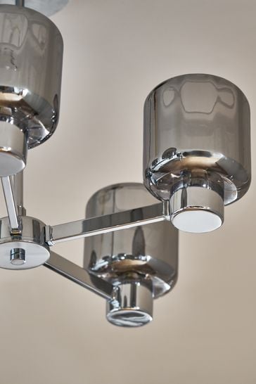 Elsie 6 light best sale chrome ceiling fitting