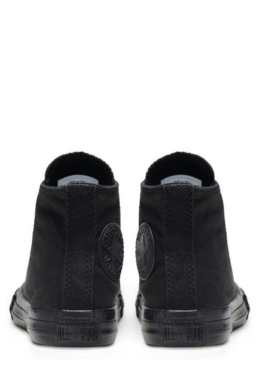 All black converse high tops deals junior