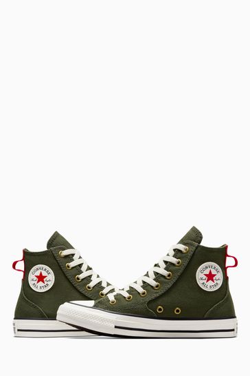 Khaki discount green converse