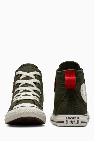 Khaki converse junior deals