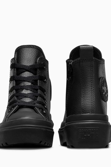 All black high top converse junior outlet