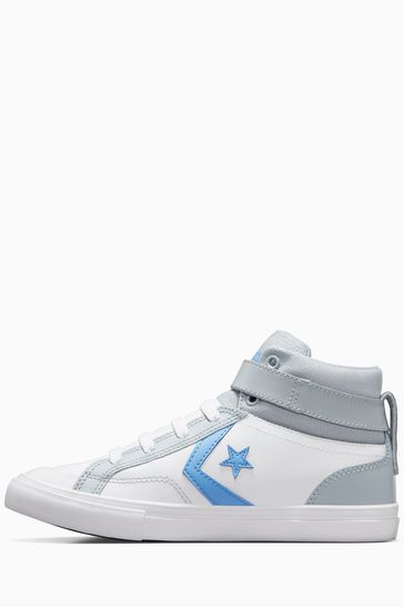 Buy Converse White/Blue Youth Pro Blaze Strap Sport Remastered Trainers  from Next USA
