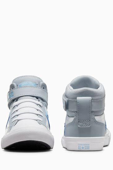 Buy Converse White/Blue Youth Pro Sport Next Trainers USA Remastered from Blaze Strap