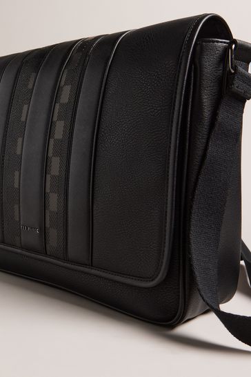 Ted baker sales black messenger bag