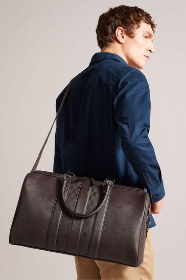 Ted Baker Brown Waylin House Check PU Holdall