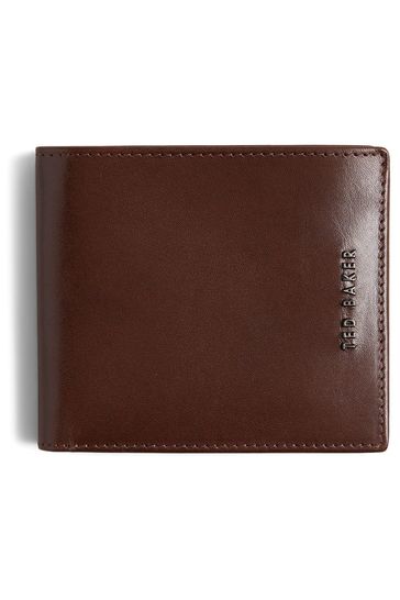 Ted Baker Sammed Brown Folded Leather Wallet