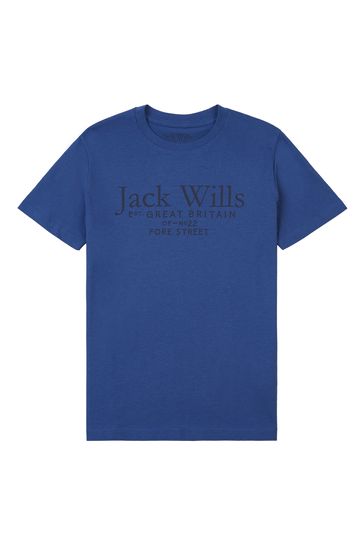 Jack wills blue 2025 t shirt