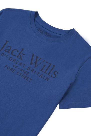Jack wills top blue t shirt
