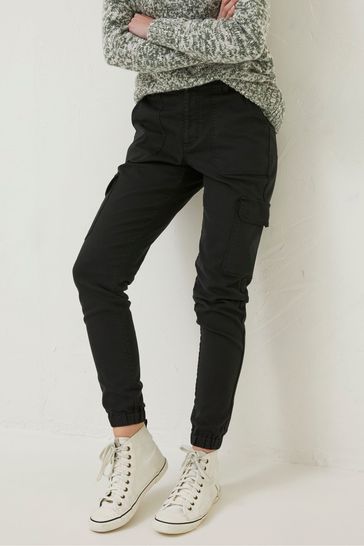 Urban outfitters clearance black cargo trousers