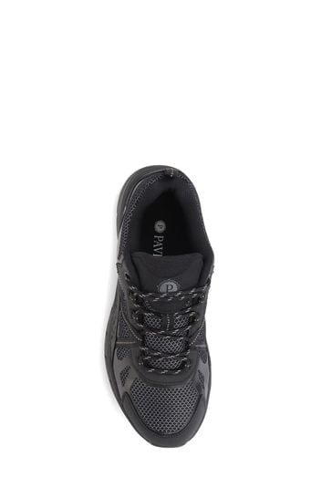 Mens wide fit best sale black trainers
