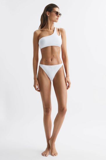 White one clearance shoulder bikini top