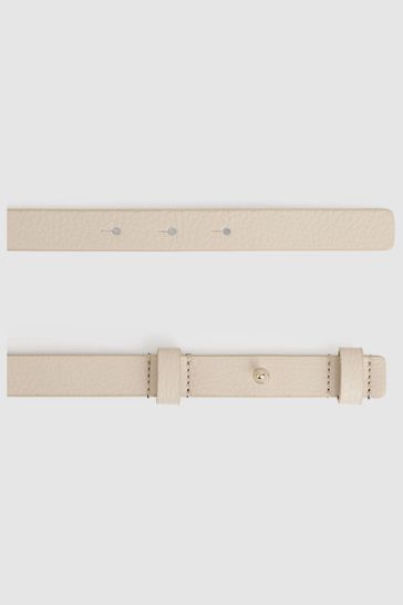 Buy Reiss Stone Hayley Leather Square Hinge Belt from Next USA display picture 3