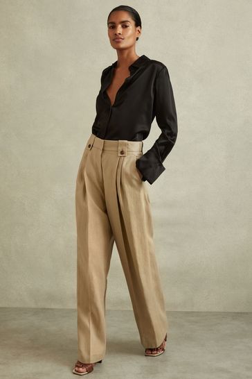 Buy Reiss Black Hailey Petite Silk Shirt from Next Netherlands