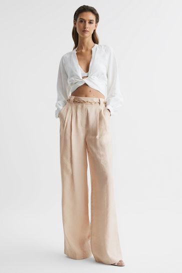 Wide leg occasion trousers clearance