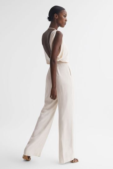 Buy Reiss Ivory Koa Wide Leg Bridal Jumpsuit from Next Luxembourg