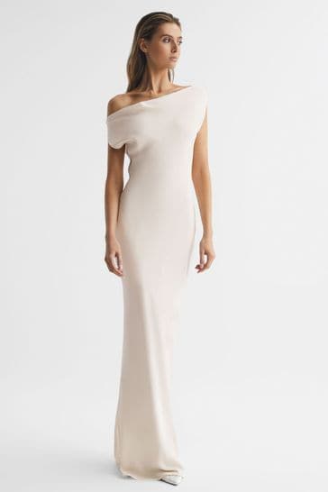 Buy Reiss Ivory Loretta Off The Shoulder Maxi Dress from Next Bahrain