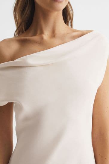 Buy Reiss Ivory Loretta Off The Shoulder Maxi Dress from Next Oman