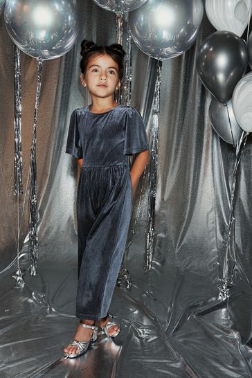 Buy Blue Velvet Jumpsuit 3 16yrs from Next Netherlands