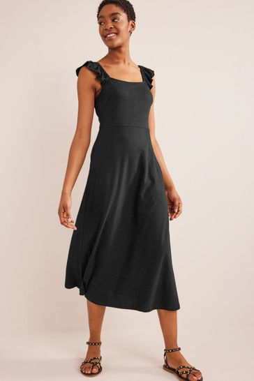 Boden black midi on sale dress