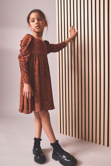Next leopard print dress girls clearance
