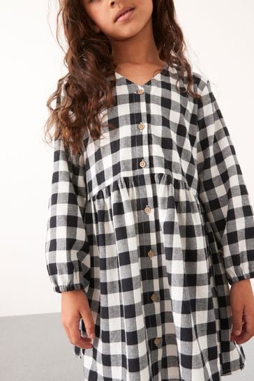 Next black and white dress discount