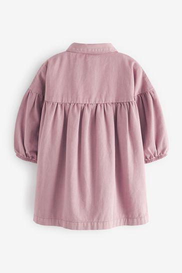 Buy Lilac Purple Cotton Shirt Dress 3mths 8yrs from Next Singapore