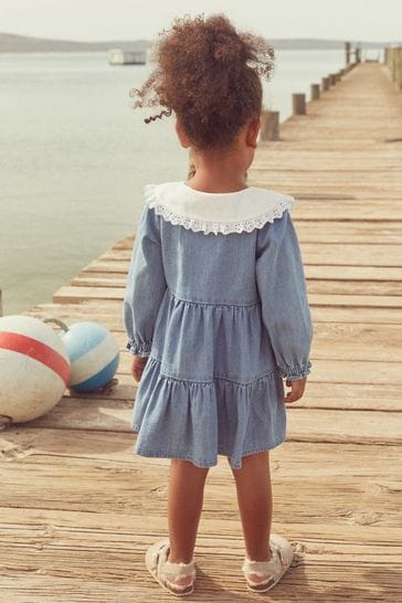Next baby 2025 denim dress