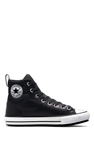 Ladies black leather converse boots outlet