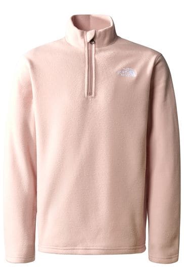 North face furry fleece pink discount