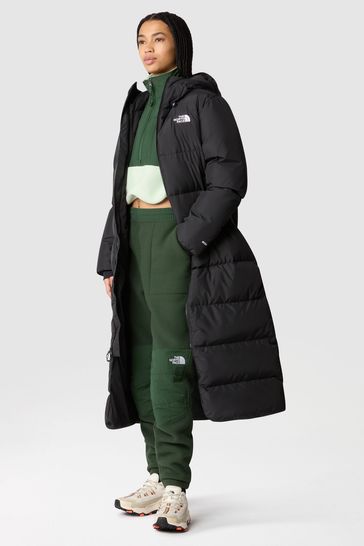 North face long black coat deals