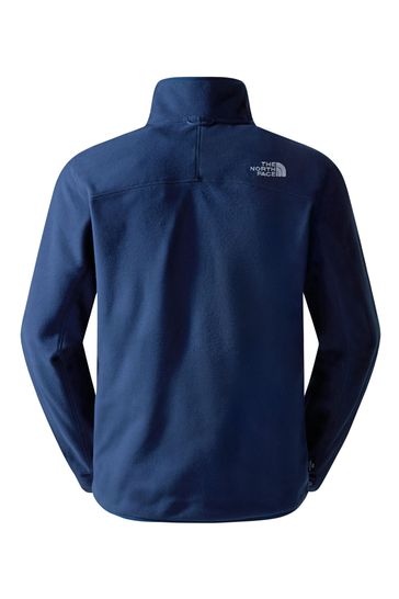 Blue north face sales fleece jacket