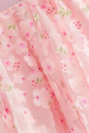 Buy Blush Pink 3D Floral Pull On Skirt 3 16yrs from Next Denmark