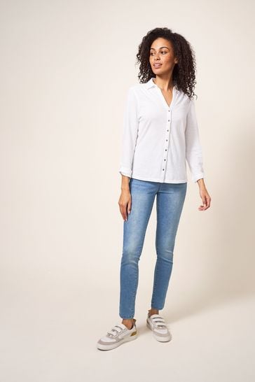 White online stuff jeggings