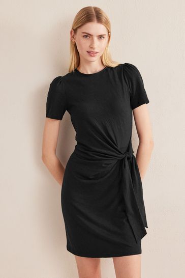 Black knot cheap front dress