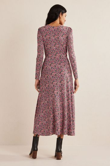 Boden rosa 2025 jersey midi dress