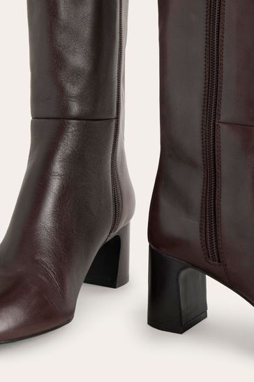 High leather deals boots