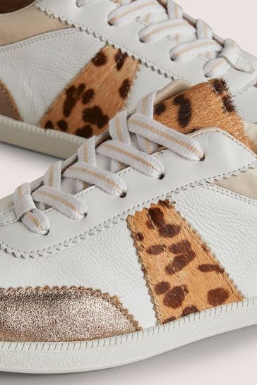 Buy Boden Gold Retro Tennis Trainers from Next Denmark